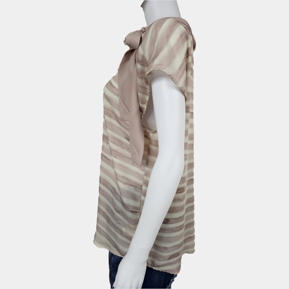 Daisy Fuentes Short Sleeve Round Neck Flowy Top Size XL - Picture 2 of 12